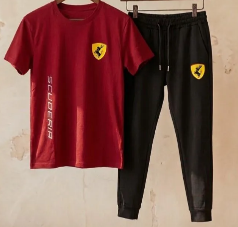 2 Pcs Men's Dri Fit Printed Track Suit